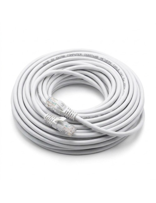 Cable De Red Ethernet Utp 30 Metros Blanco