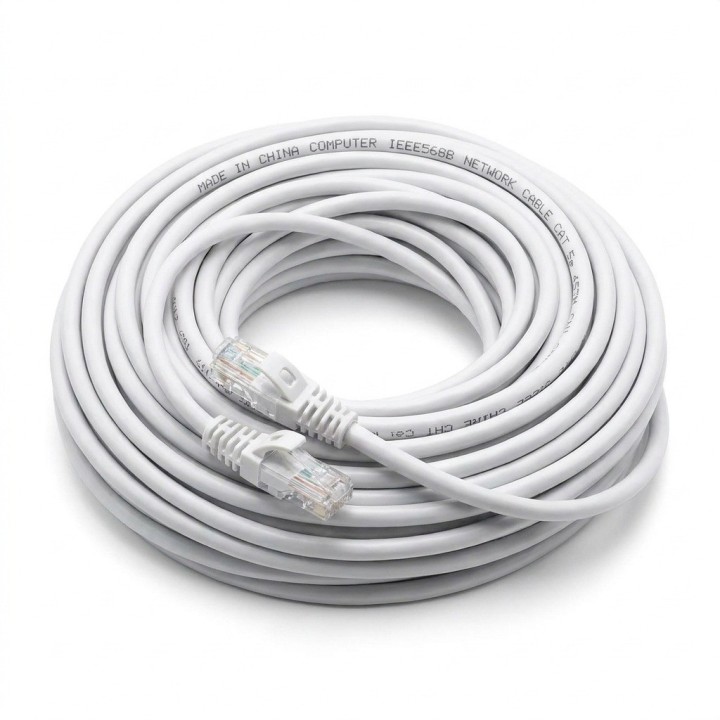 Cable De Red Ethernet Utp 30 Metros Blanco