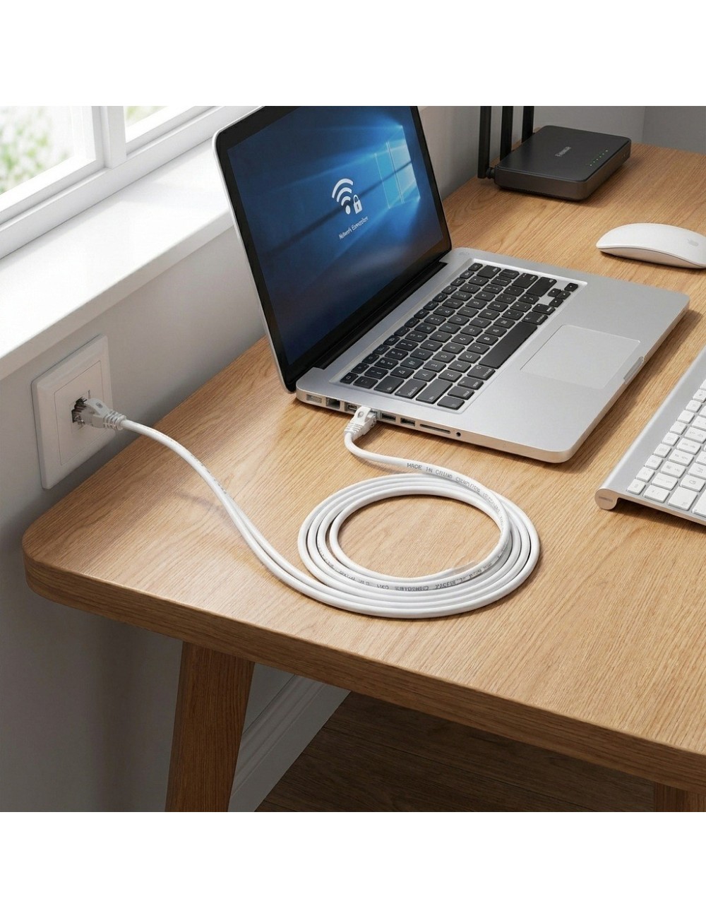 Cable De Red Ethernet Utp 30 Metros Blanco