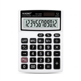Calculadora Kadio Kd-100b 12 Dígitos Solar Oficina Portable