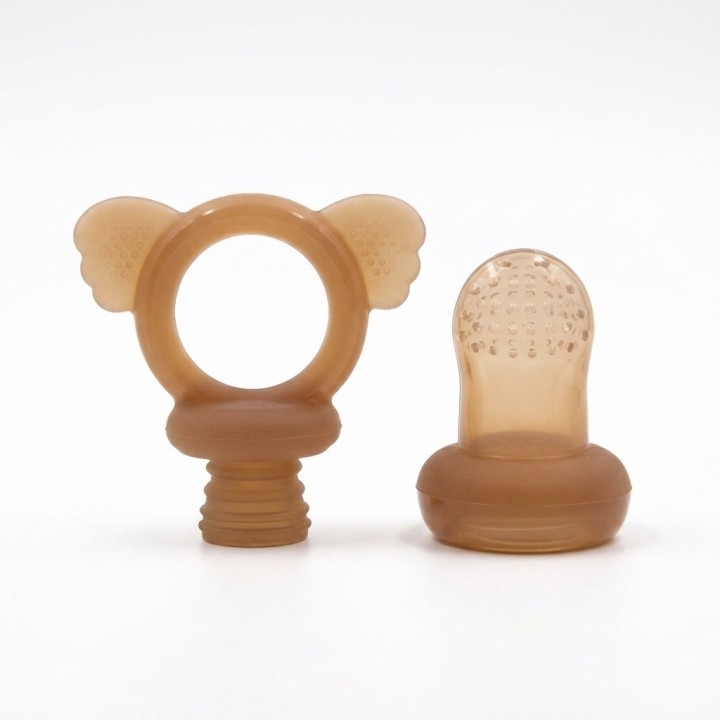 Chupon Alimentador Silicona Bebé Frutas Verduras + Estuche