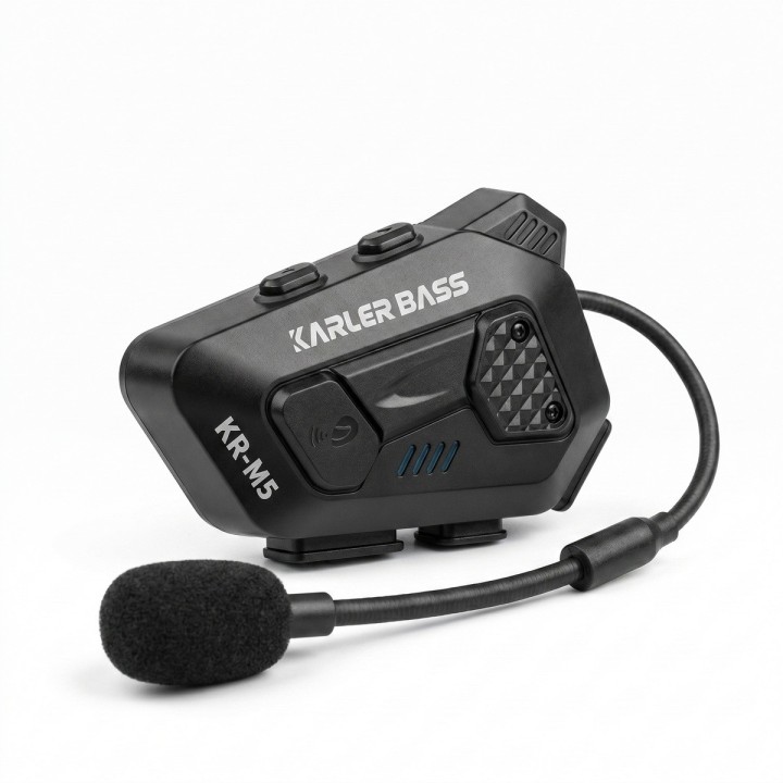 Intercomunicador Casco Kr-m5 Inalámbrico Ip66 Radio Tf