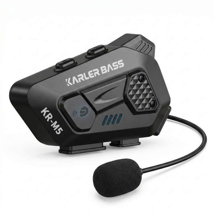 Intercomunicador Casco Kr-m5 Inalámbrico Ip66 Radio Tf