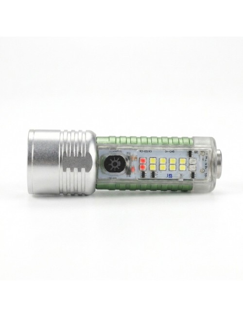 Linterna Multifuncional Zj-1658 Zoom Recargable Tipo C
