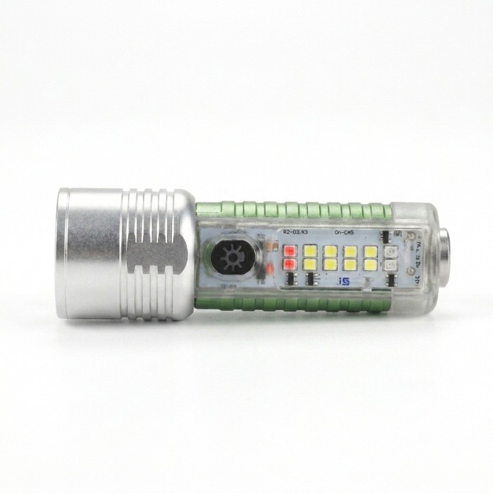 Linterna Multifuncional Zj-1658 Zoom Recargable Tipo C