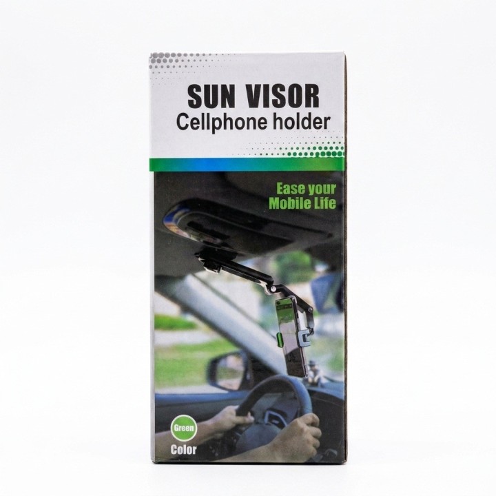 Soporte Celular Carro Parasol Espejo Retrovisor 360 Grados