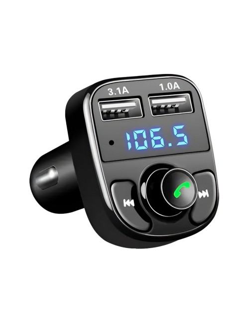 Transmisor Bluetooth Fm Carro Manos Libres Af-x8 Dual Usb