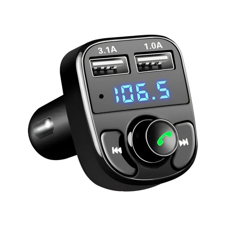 Transmisor Bluetooth Fm Carro Manos Libres Af-x8 Dual Usb