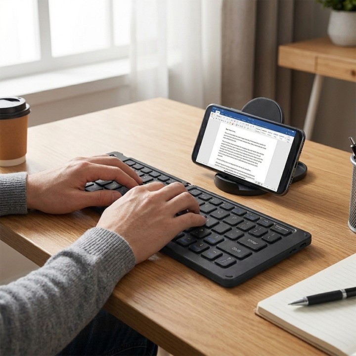 Teclado Plegable Bluetooth Fk1000 Celular Tablet