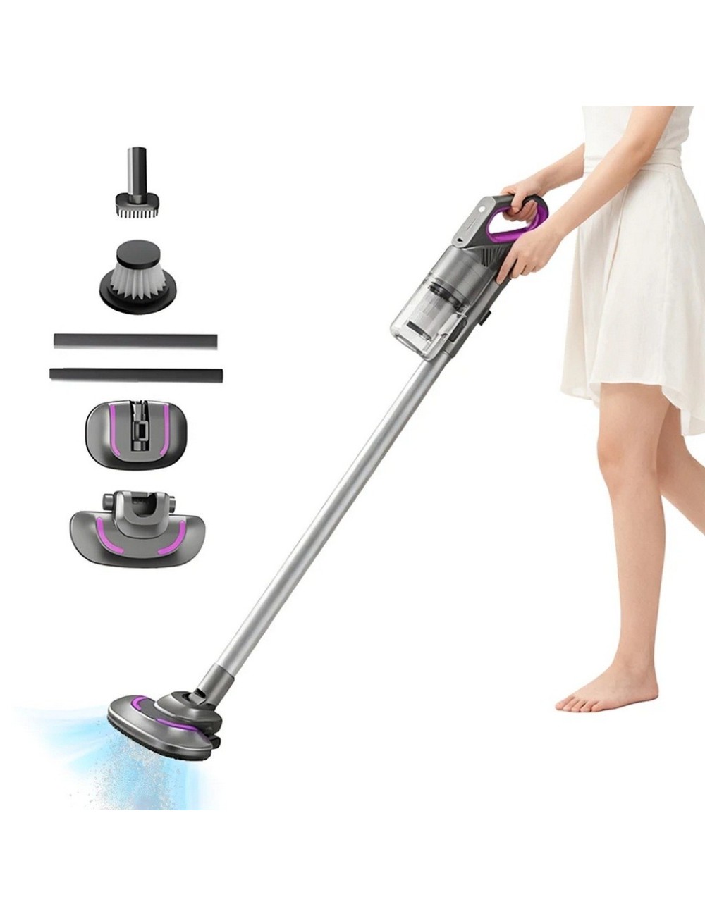 Aspiradora Inalámbrica 3 En 1 Bs-803 Recargable 120w 5000pa