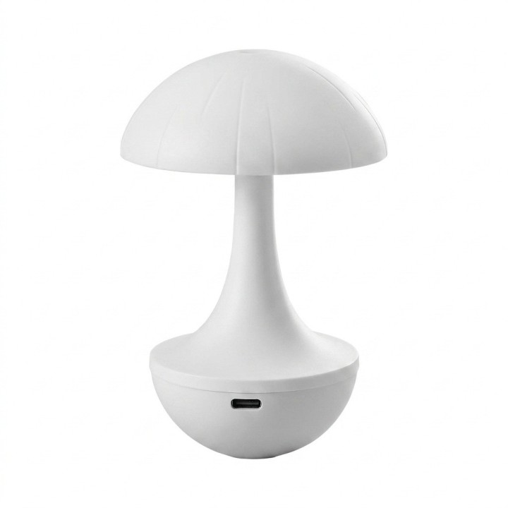 Lámpara Hongo Táctil Recargable Rgb Luz Noche Mesa Led