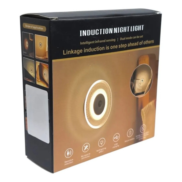 Lámpara Led Sensor Movimiento Inteligente Recargable Usb