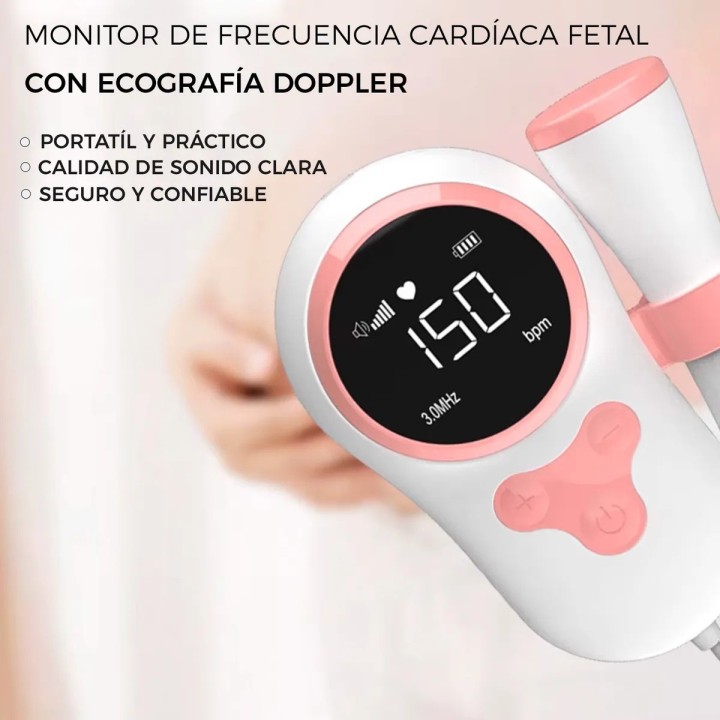 Monitor Fetal Doppler Portátil Pantalla Lcd Latidos Ysl-505