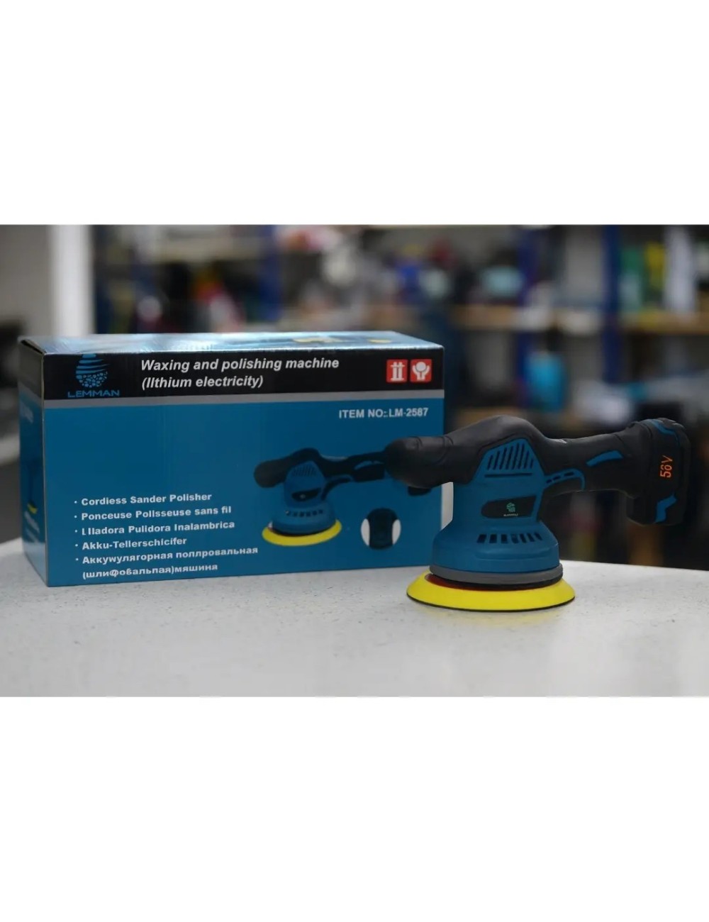Pulidora De Carros Inalámbrica 21v Lm-2587 2 Baterías + Kit
