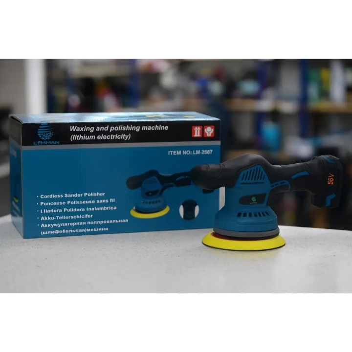 Pulidora De Carros Inalámbrica 21v Lm-2587 2 Baterías + Kit