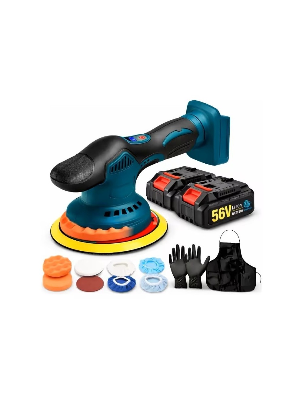 Pulidora De Carros Inalámbrica 21v Lm-2587 2 Baterías + Kit