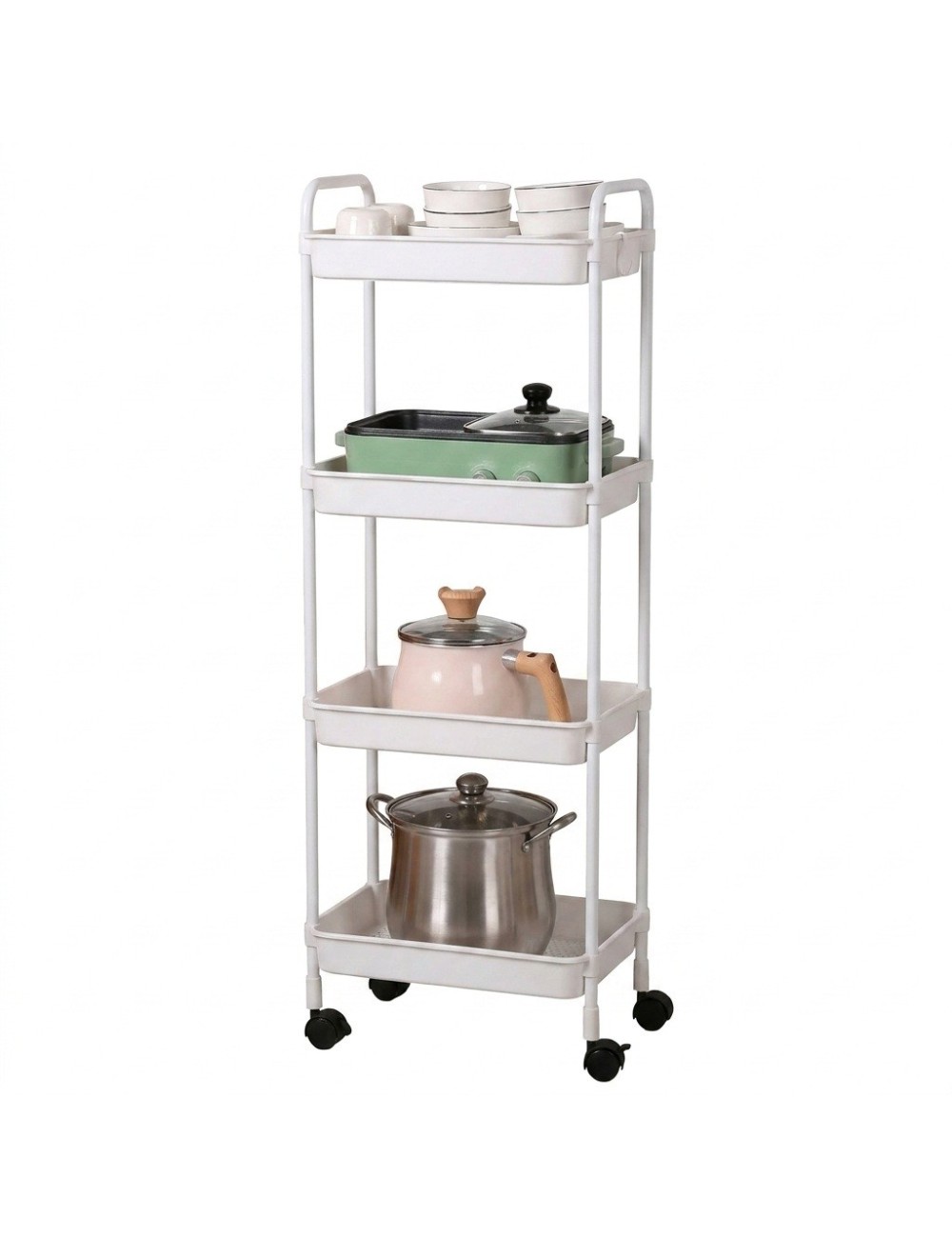 Carrito Organizador Multiusos 4 Niveles Con Ruedas