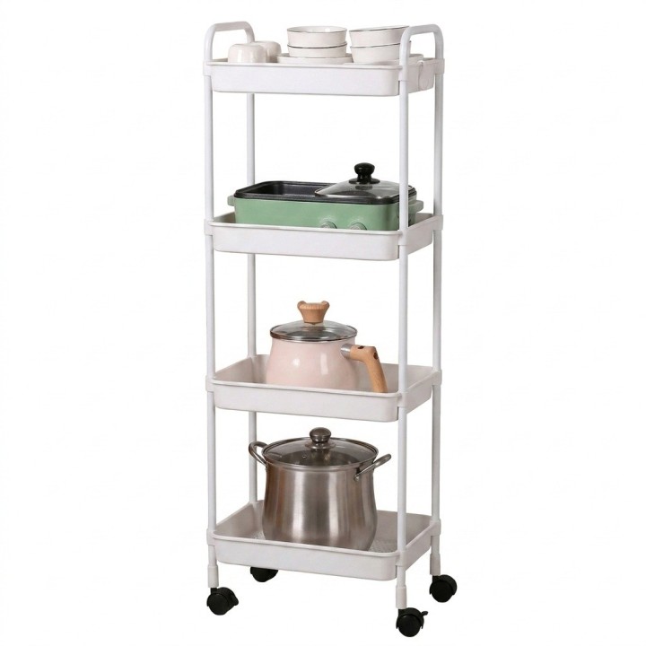 Carrito Organizador Multiusos 4 Niveles Con Ruedas