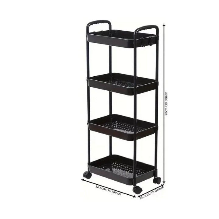 Carrito Organizador Multiusos 4 Niveles Con Ruedas