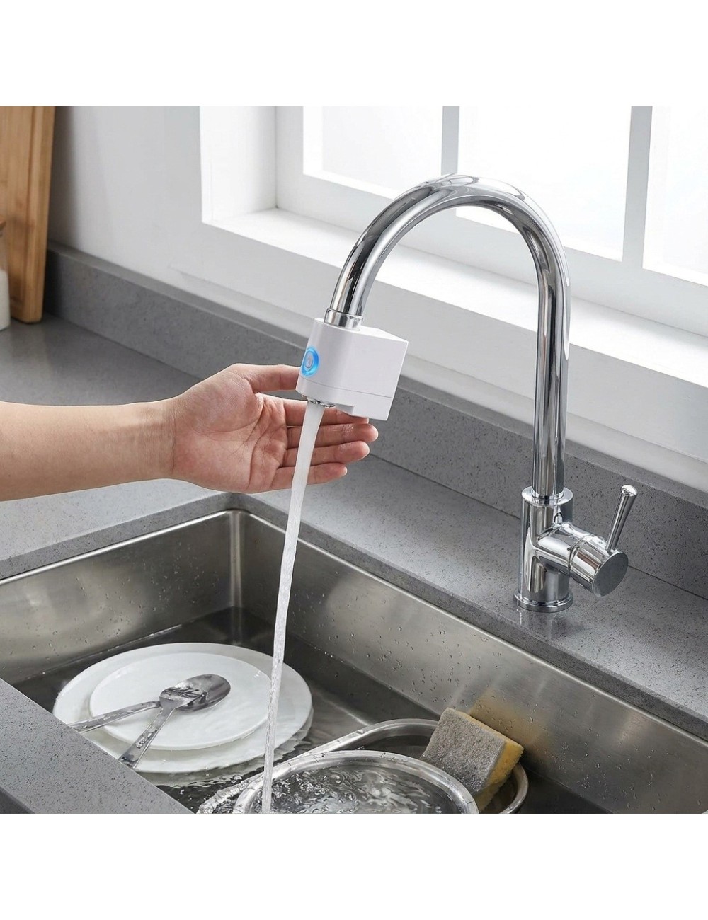 Adaptador Sensor Inteligente Para Grifo Ahorrador De Agua