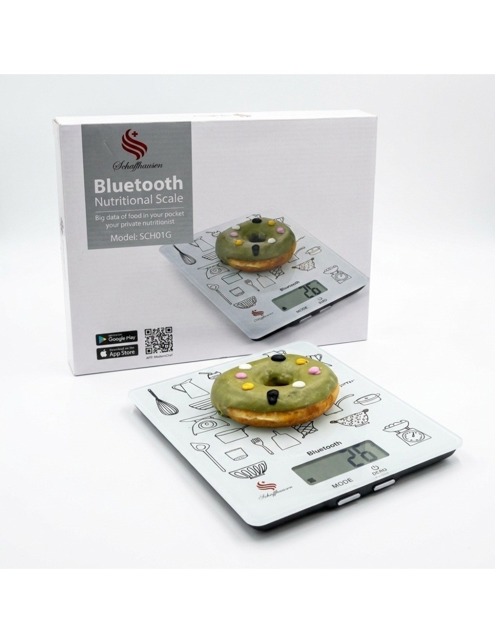Báscula Gramera Digital Bluetooth Sch01g 5kg Cocina