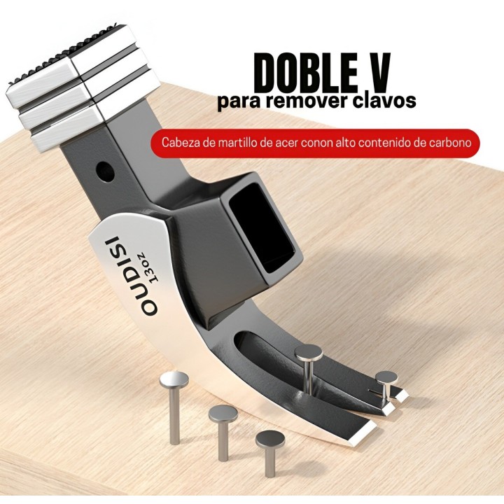 Cabeza De Martillo 13oz Magnético Acero Saca Clavos