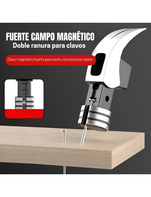 Cabeza De Martillo 13oz Magnético Acero Saca Clavos