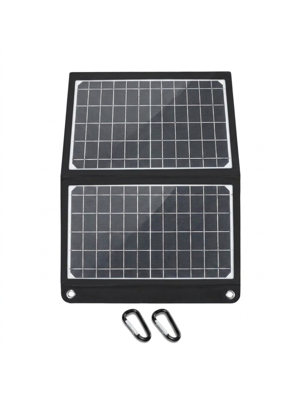 Cargador Solar Plegable Portátil 2 Puertos Usb Para Camping