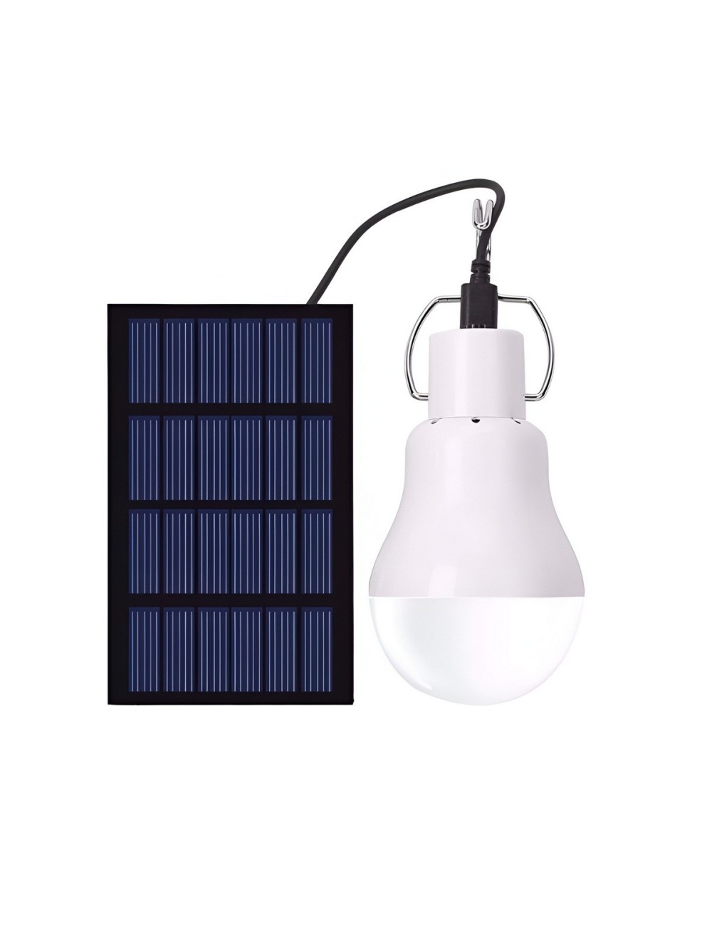Foco Bombillo Led Solar Recargable Portátil Camping Carpa