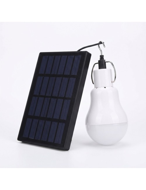 Foco Bombillo Led Solar Recargable Portátil Camping Carpa