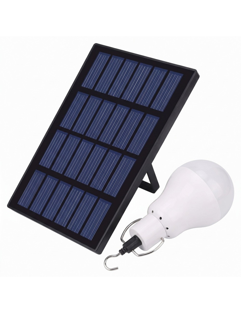 Foco Bombillo Led Solar Recargable Portátil Camping Carpa