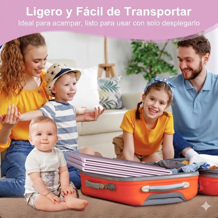 Bañera Plegable Portátil Para Bebés 5 Capas Rosa