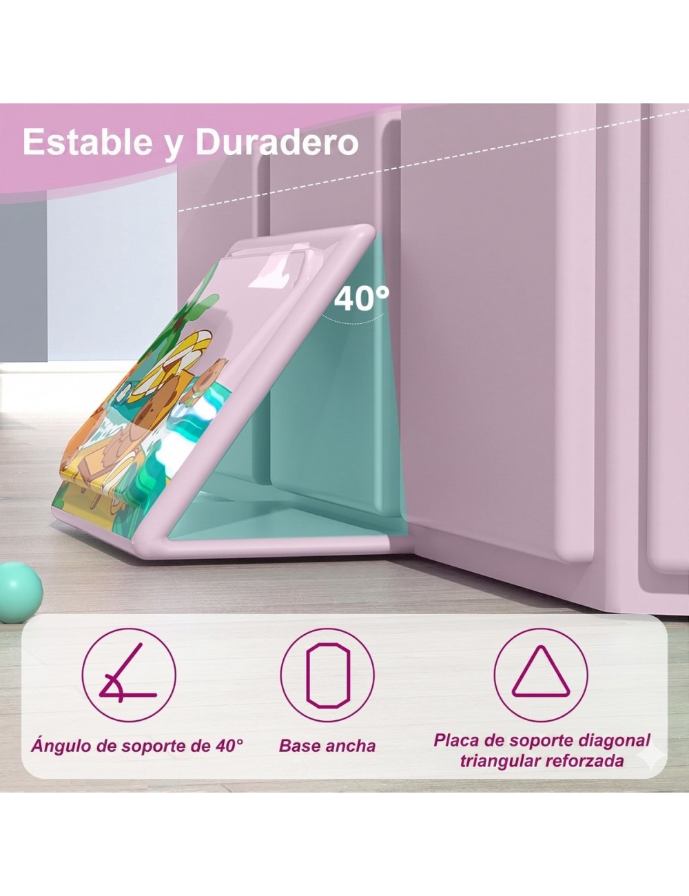 Bañera Plegable Portátil Para Bebés 5 Capas Rosa
