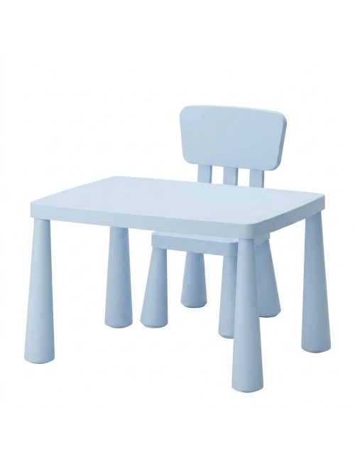 Juego Mesa Y Silla Infantil Plástica Multiusos Niños