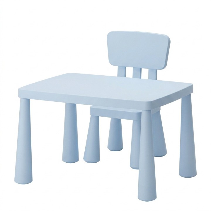 Juego Mesa Y Silla Infantil Plástica Multiusos Niños