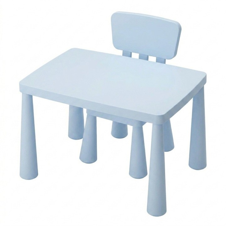 Juego Mesa Y Silla Infantil Plástica Multiusos Niños
