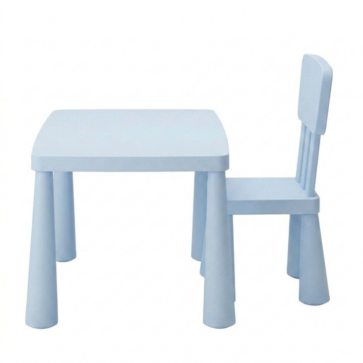 Juego Mesa Y Silla Infantil Plástica Multiusos Niños