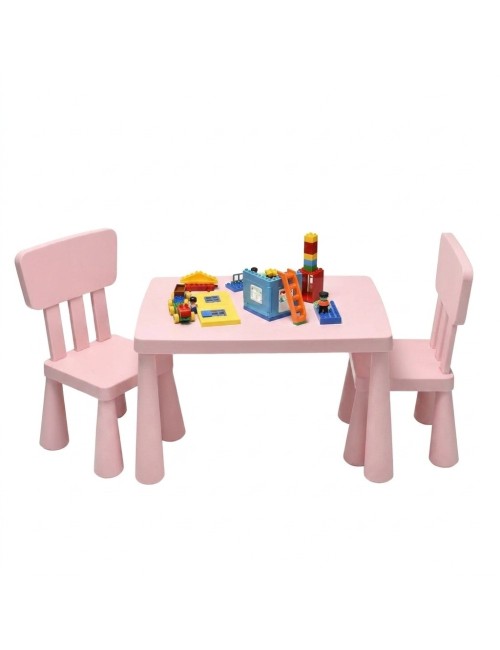 Juego Mesa Y Silla Infantil Plástica Multiusos Niños