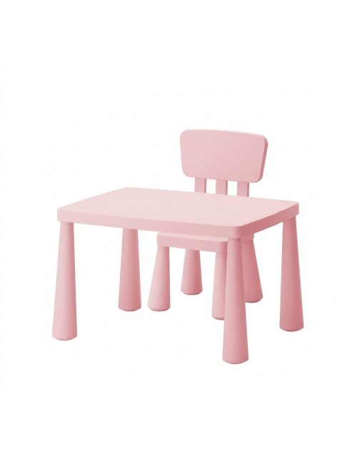 Juego Mesa Y Silla Infantil Plástica Multiusos Niños