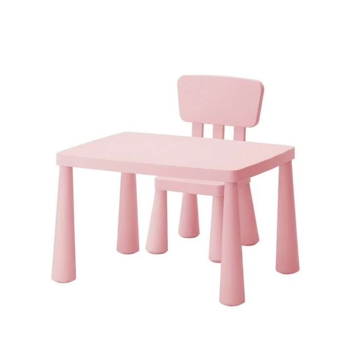 Juego Mesa Y Silla Infantil Plástica Multiusos Niños