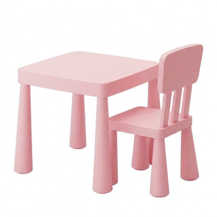 Juego Mesa Y Silla Infantil Plástica Multiusos Niños