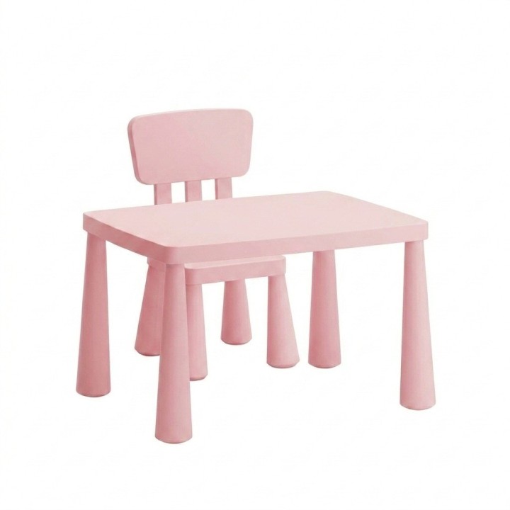 Juego Mesa Y Silla Infantil Plástica Multiusos Niños