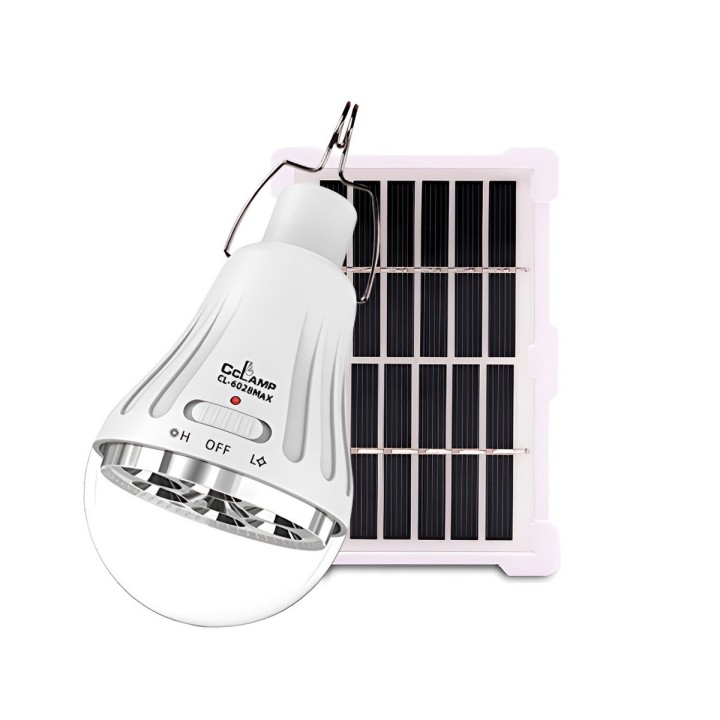 Bombillo Lámpara Solar Led Recargable Portátil 10w