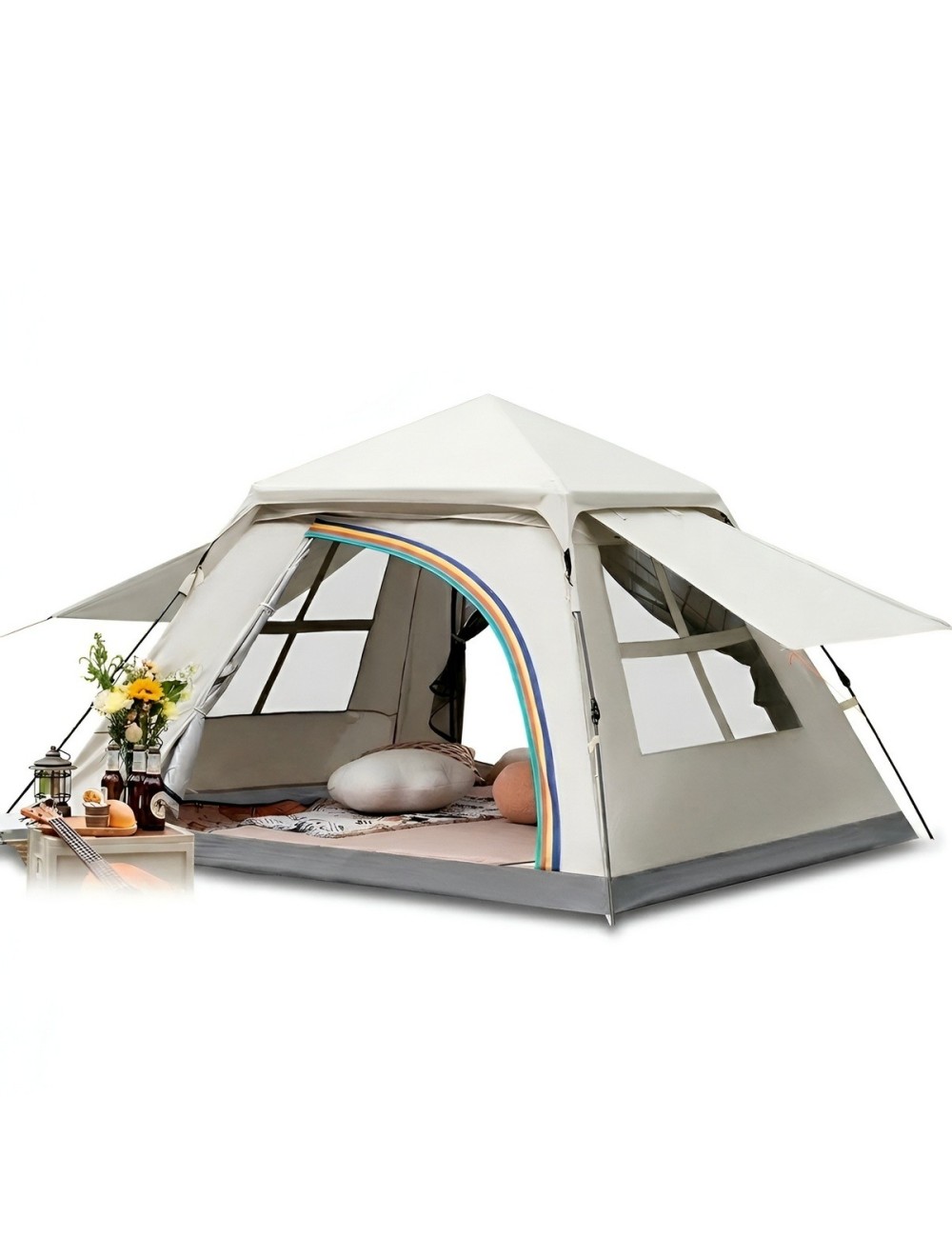 Carpa Tienda Acampar Automática 4 Personas Impermeable