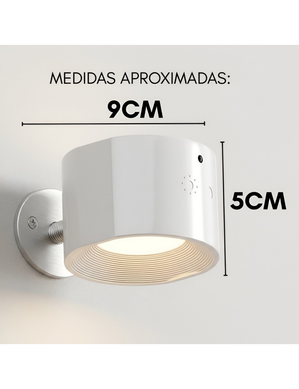Lámpara Pared Led Magnética Recargable Con Control Remoto