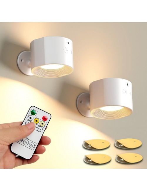 Lámpara Pared Led Magnética Recargable Con Control Remoto