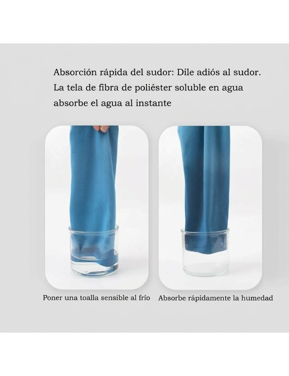 Toalla Refrescante Deportiva Microfibra Con Estuche 100x30
