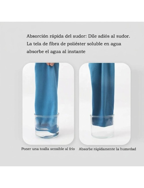 Toalla Refrescante Deportiva Microfibra Con Estuche 100x30