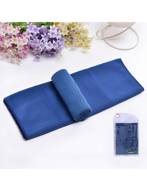 Toalla Refrescante Deportiva Microfibra Con Estuche 100x30