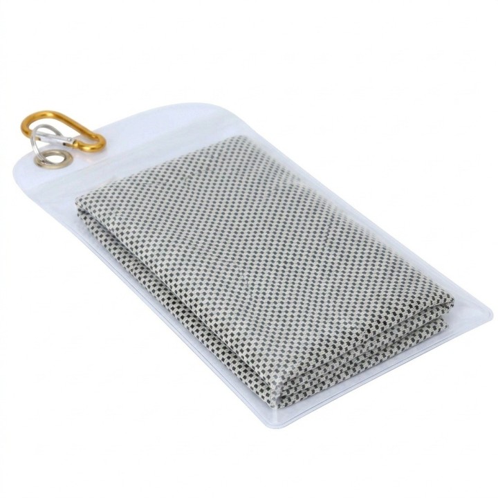 Toalla Refrescante Deportiva Microfibra Con Estuche 100x30